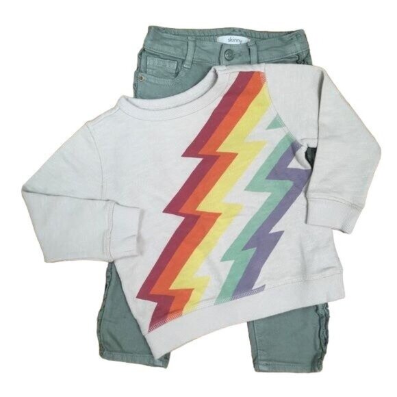 GymboreeGirls Sweatshirt and Jeans, New, Size 0-3 Months